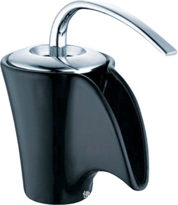 【法賽特 黑色陶瓷面盆冷熱龍頭 精選優質陶瓷 新款 4809】價格,廠家,圖片,水龍頭/水嘴,佛山市佳何衛浴-